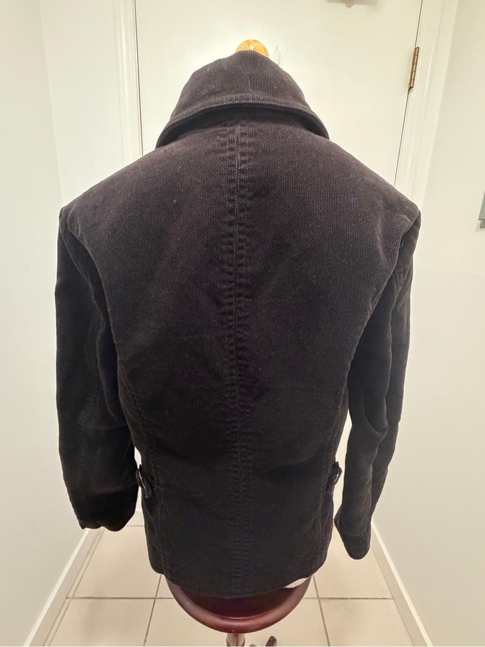 Shellac Brown Corduroy Rider Zip-Up Jacket - Picture 5 of 13